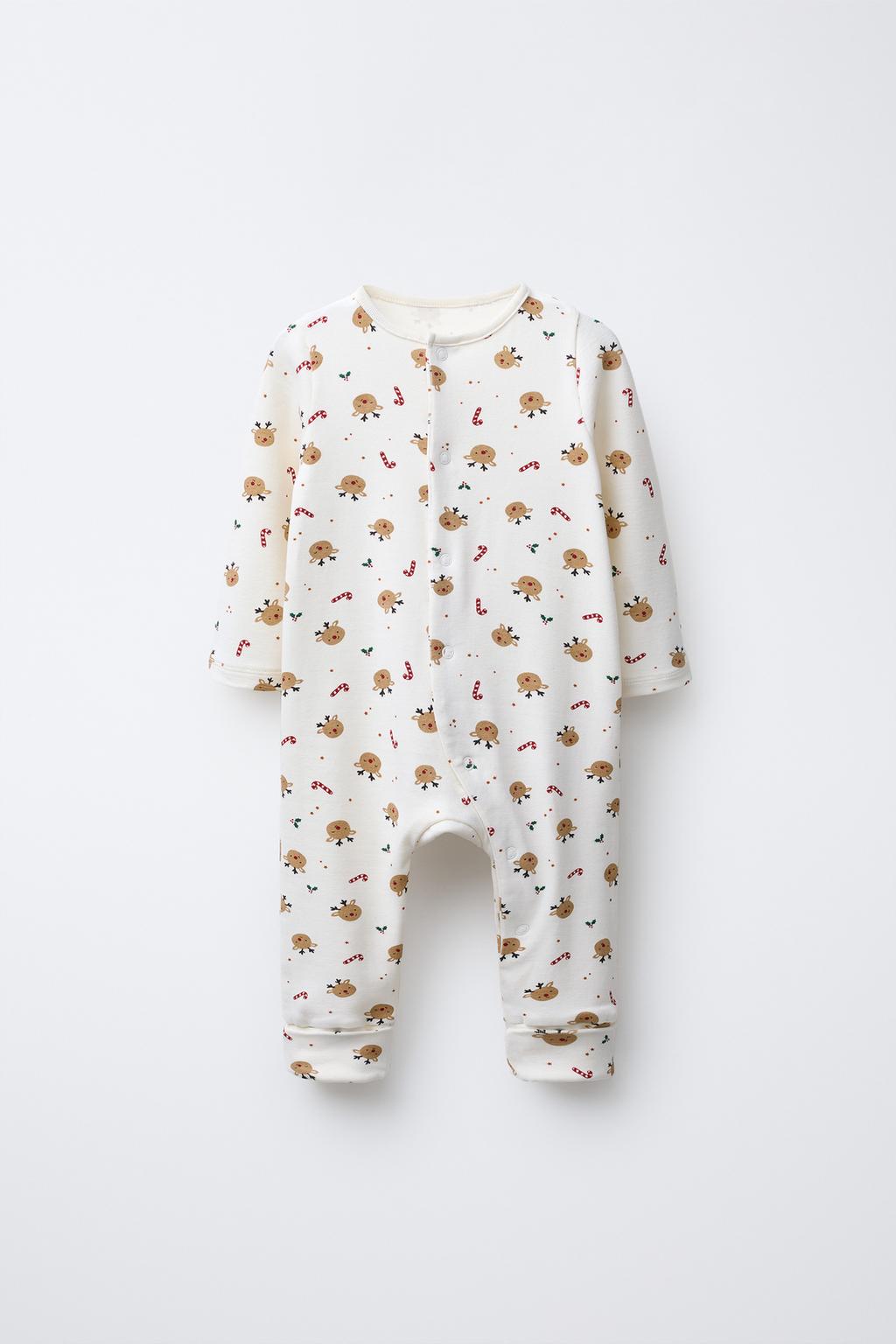 КОМБИНЕЗОН С ОЛЕНЯМИ И РЕГУЛИРУЕМЫМИ ШТАНИНАМИ