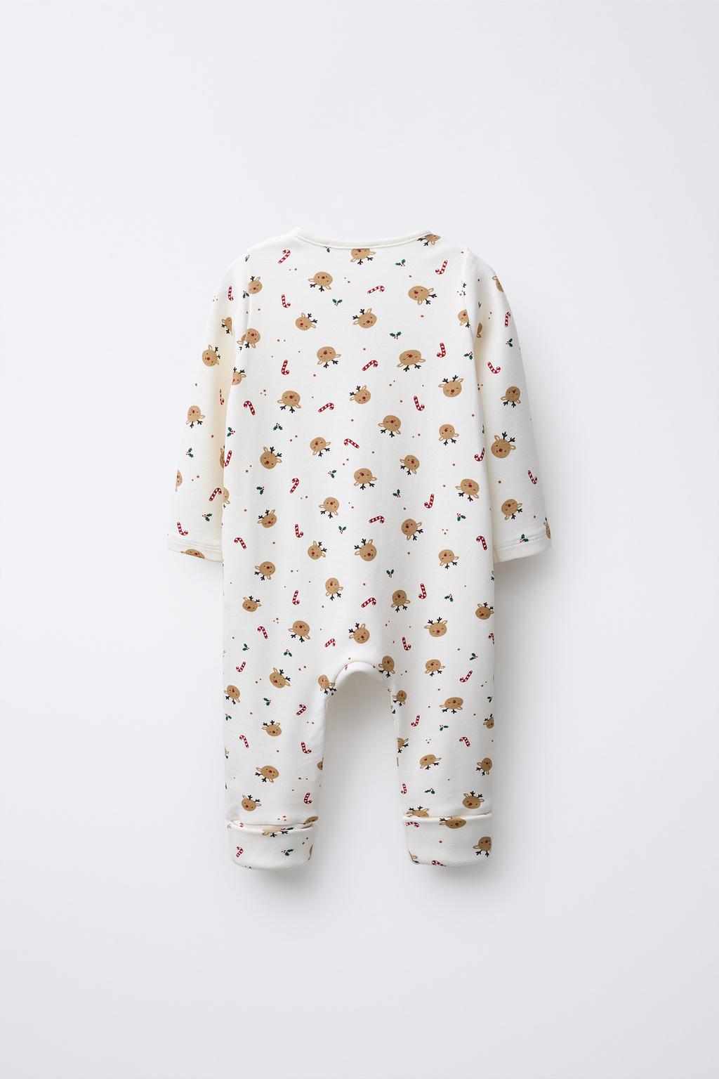 КОМБИНЕЗОН С ОЛЕНЯМИ И РЕГУЛИРУЕМЫМИ ШТАНИНАМИ