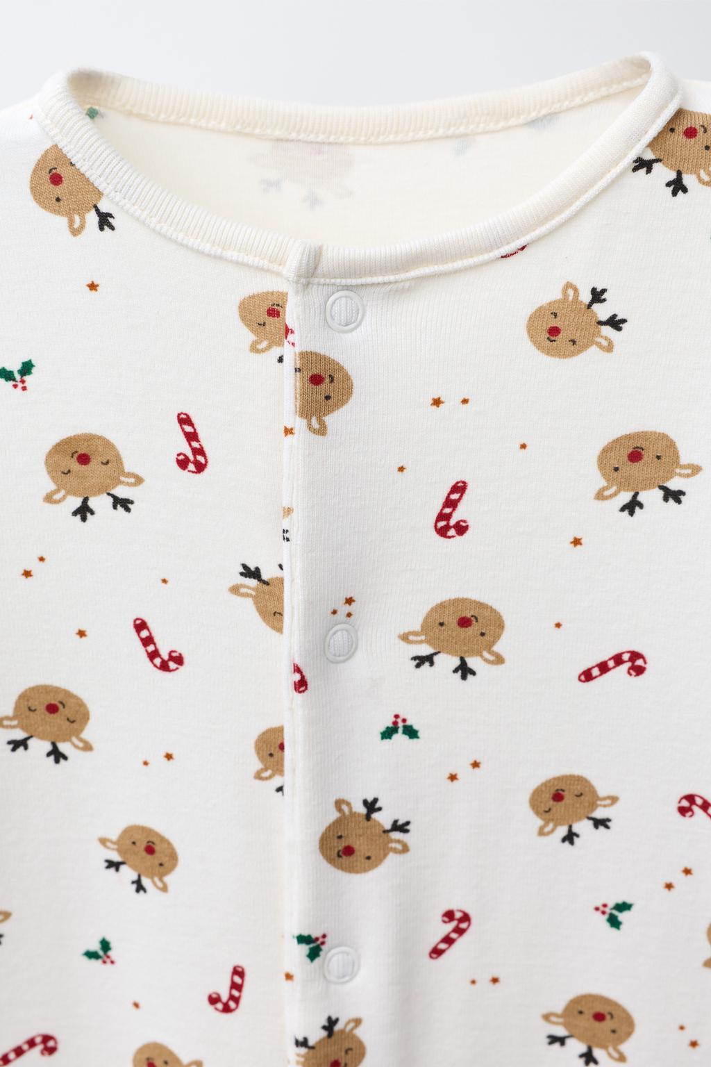 КОМБИНЕЗОН С ОЛЕНЯМИ И РЕГУЛИРУЕМЫМИ ШТАНИНАМИ