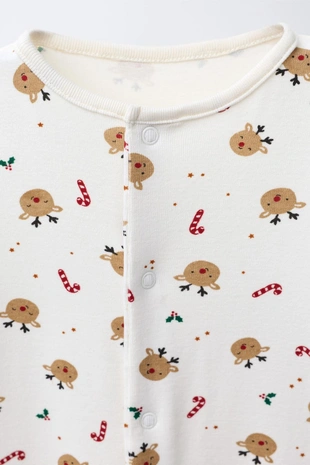 Комбинезон с оленями и регулируемыми штанинами- Заказать в России