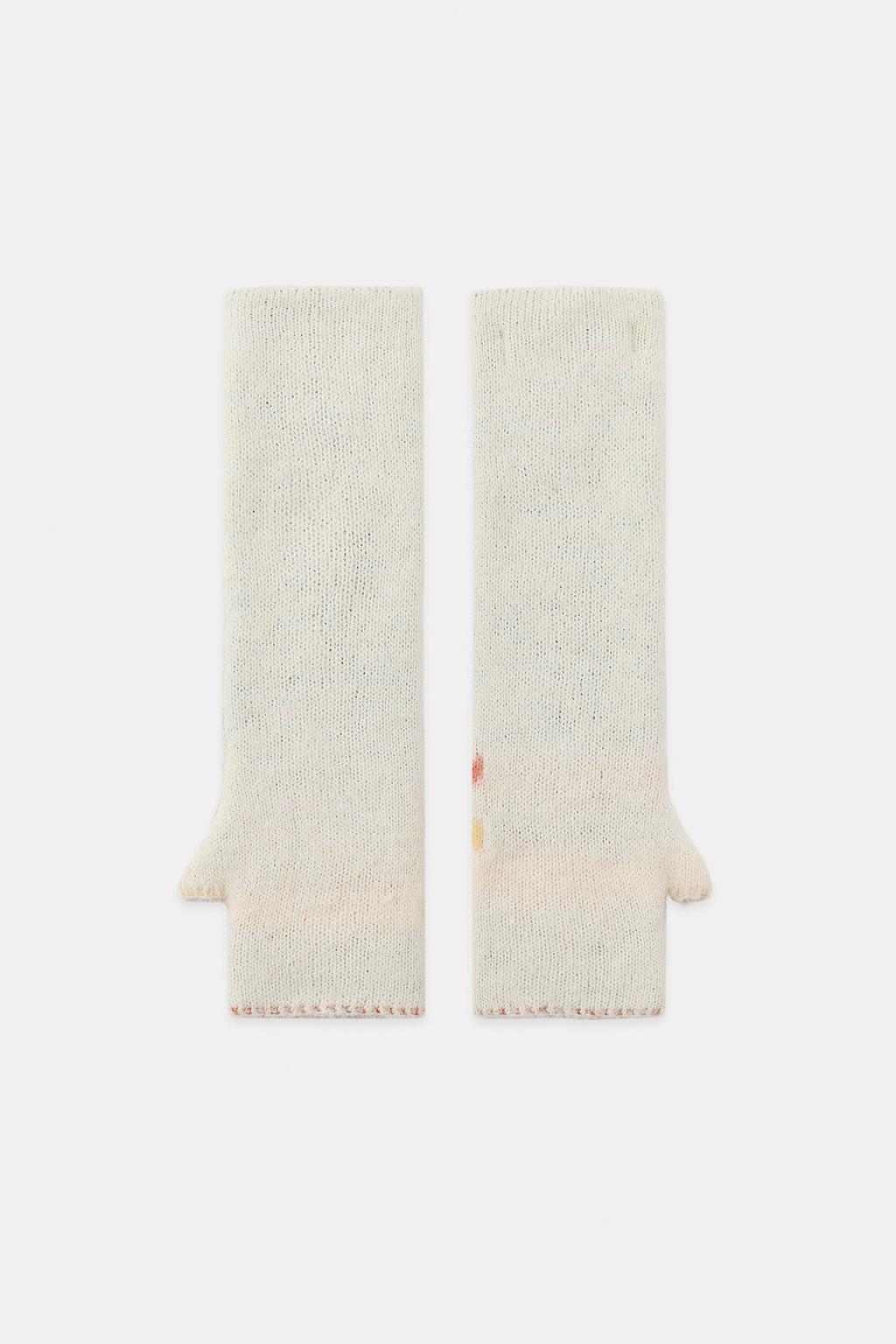 ТРИКОТАЖНЫЕ МИТЕНКИ С ПРИНТОМ