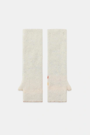 Трикотажные митенки с принтом- Заказать в России