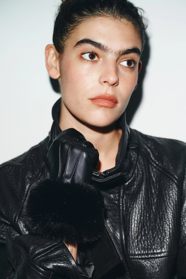 Подделка кожаных и искусственного меха перчатки