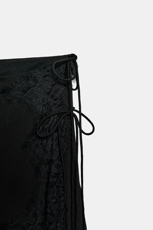 Атласная юбка с кружевом — ZW COLLECTION- Заказать в России
