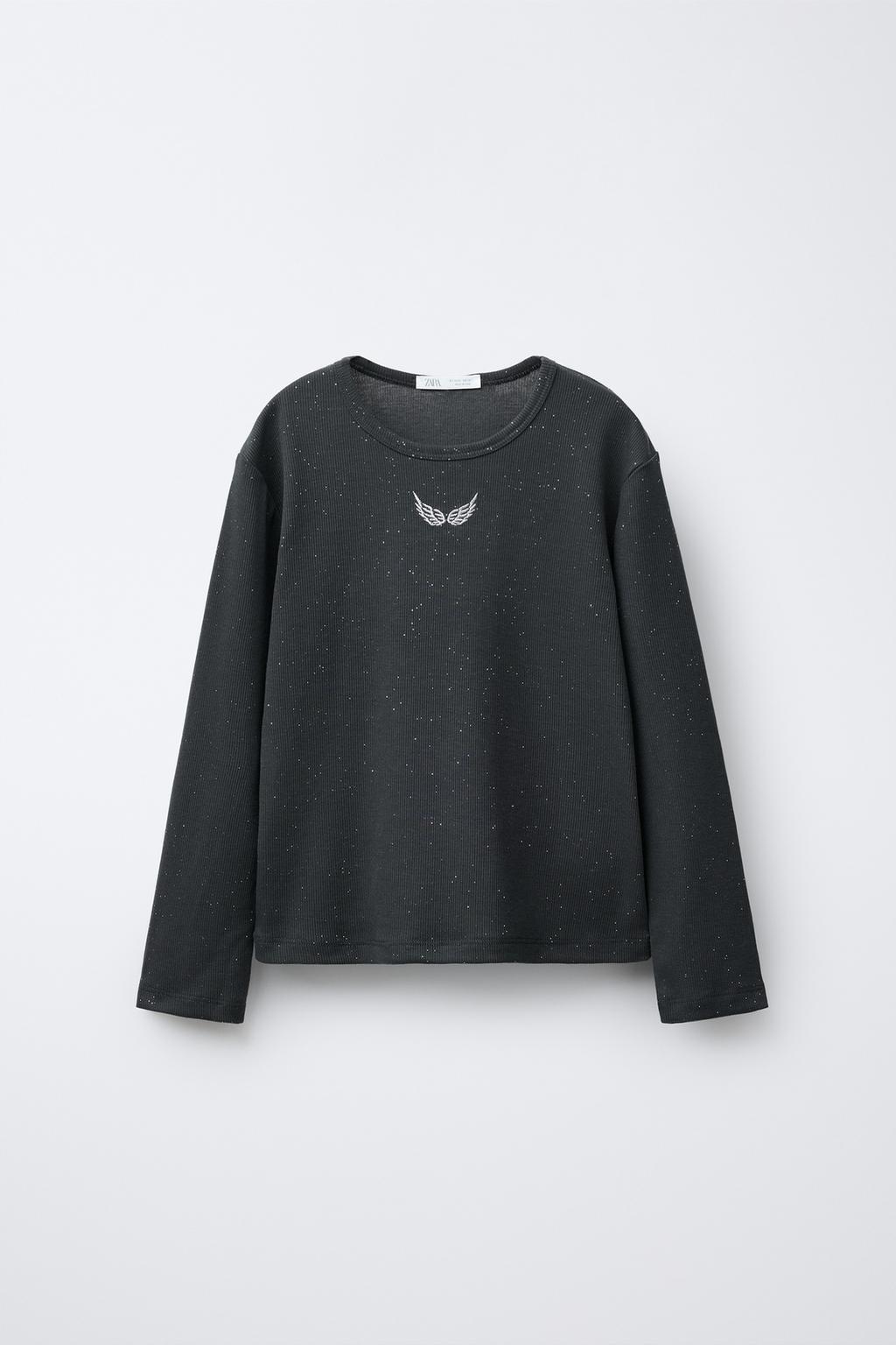 Пижама с вышивкой и блестками для детей от 6 до 14 лет