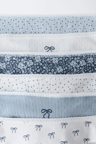 Купить Zara 6–14 лет/ набор из шести трусов с бантиками