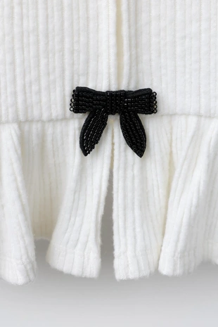 Футболка в рубчик SOFT TOUCH с бантами