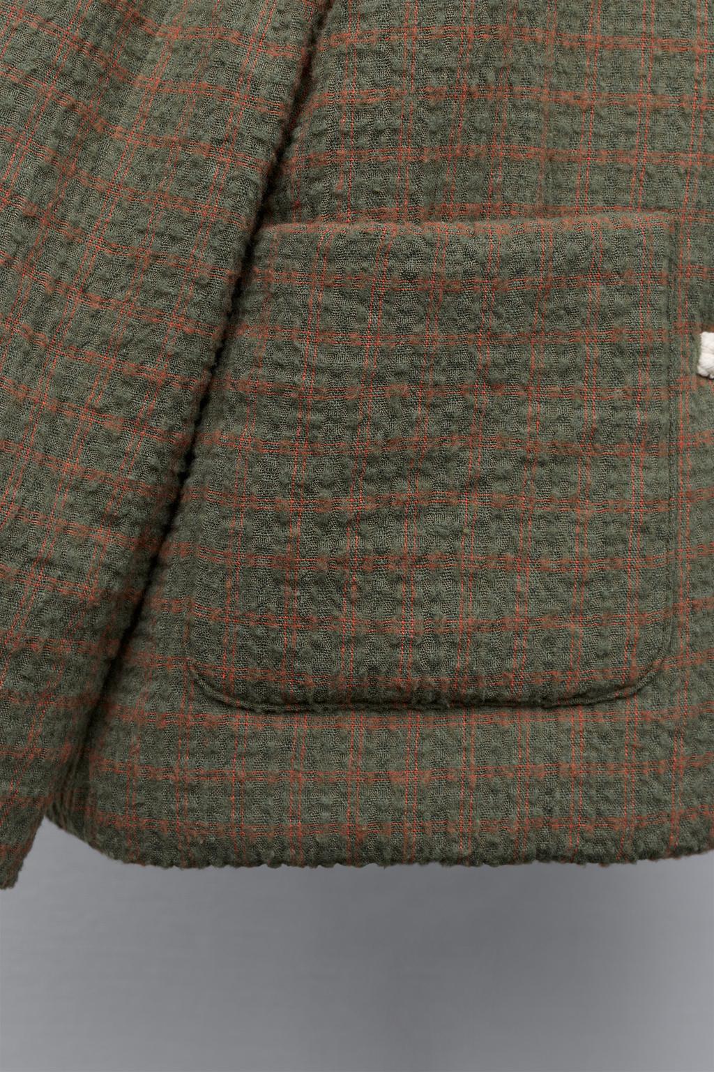 КУРТКА В КЛЕТКУ С ЗАСТЕЖКАМИ-ТОГГЛ