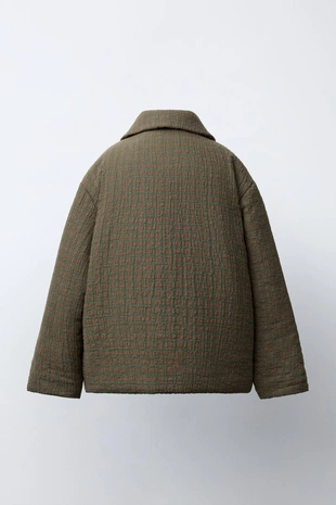 Куртка в клетку с застежками-тоггл- Заказать в России