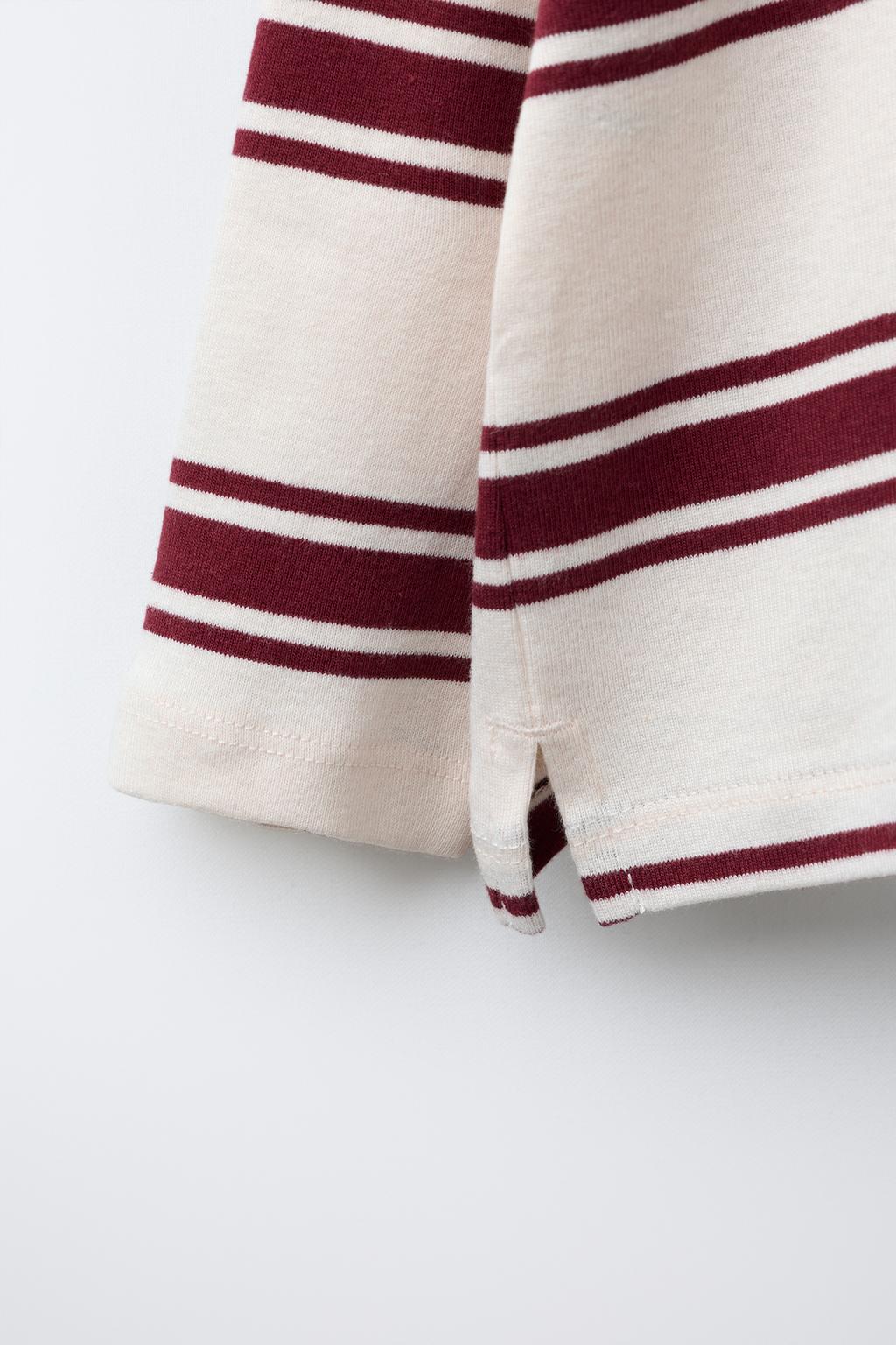 ФУТБОЛКА В ПОЛОСКУ С ВЫШИВКОЙ