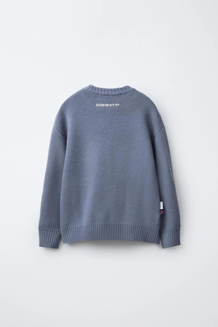 Купить Zara Вязаный свитер с принтом