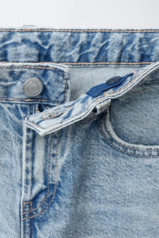 Джинсы WIDE LEG со стразами- Заказать в России