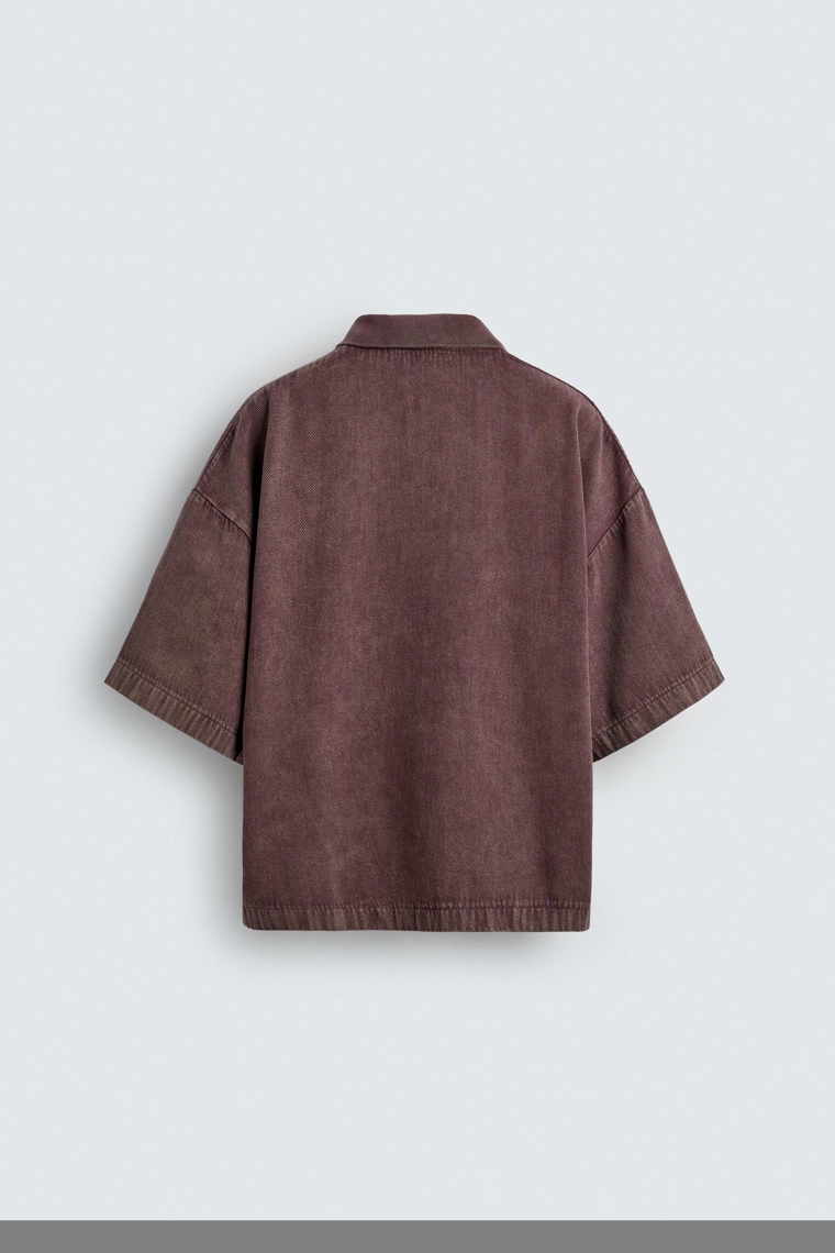 Поло с текстурированным принтом