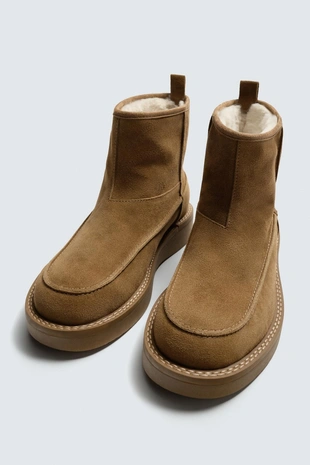 Кожаные ботинки