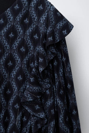 Платье с принтом икат- Заказать в России