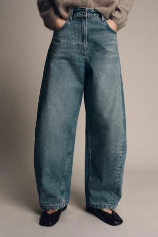 Джинсы ZW COLLECTION ANKLE BALLOON со средней посадкой