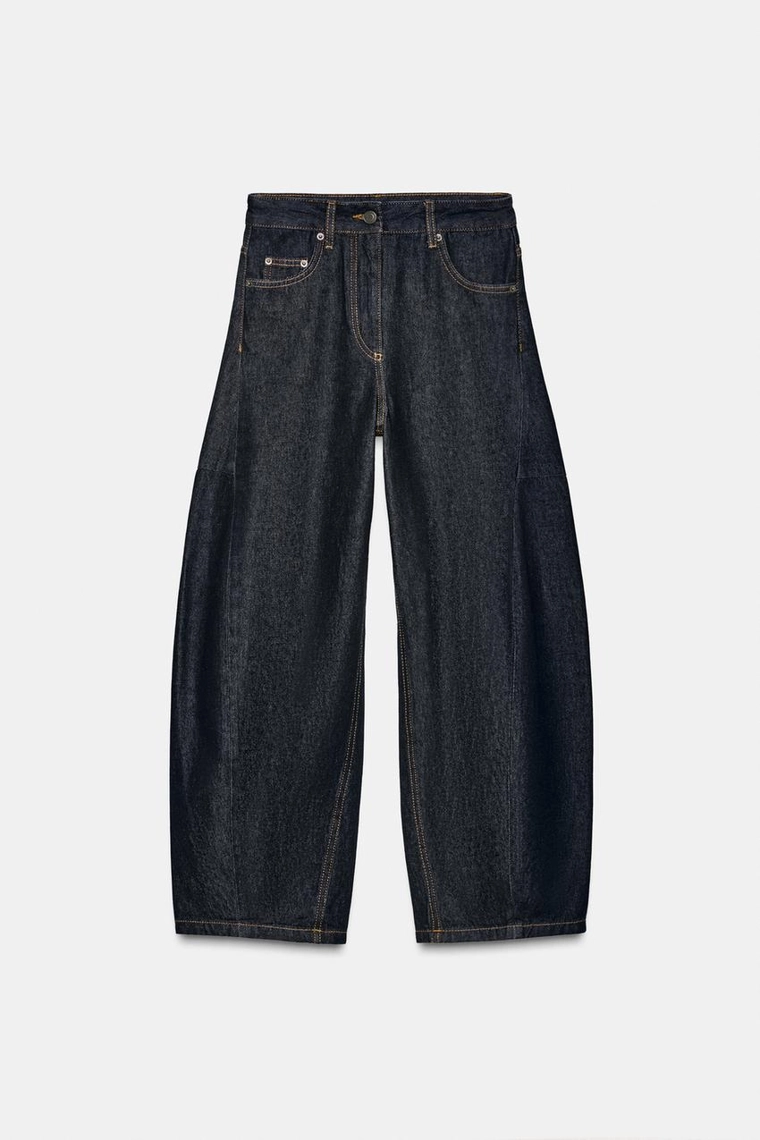 ДЖИНСЫ коллекция Zara «ZW» ANKLE баллон СО СРЕДНЕЙ ПОСАДКОЙ