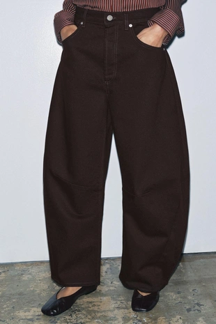 Купить Zara Джинсы BALLOON со средней посадкой — ZW COLLECTION