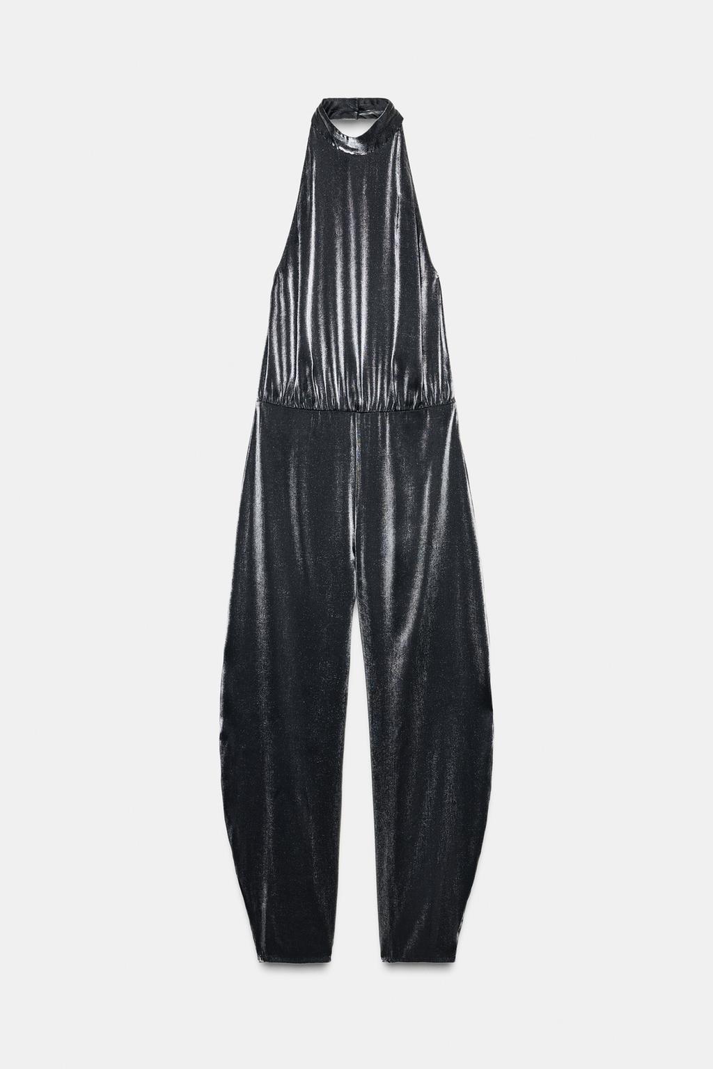 КОМБИНЕЗОН ХАЛТЕР С ОБЪЕМНЫМИ БРЮКАМИ