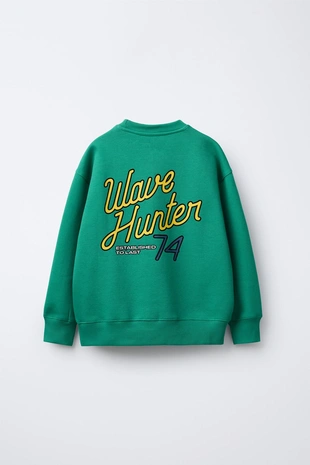 Купить Zara Толстовка с рельефным принтом