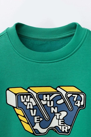 Emerald | 0039/752/504 - Zara Толстовка с рельефным принтом