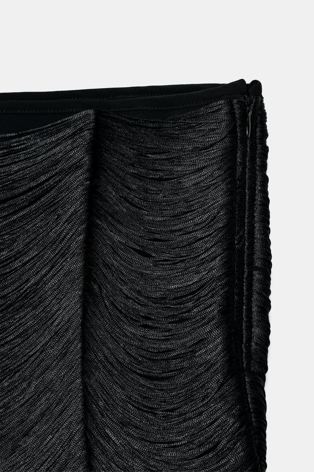 МИНИ-ЮБКА С БАХРОМОЙ