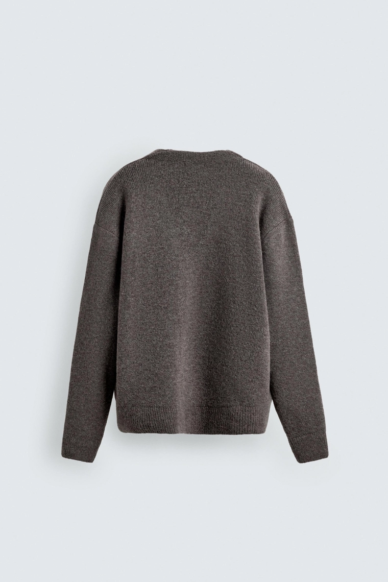 Кардиган из рельефного трикотажа