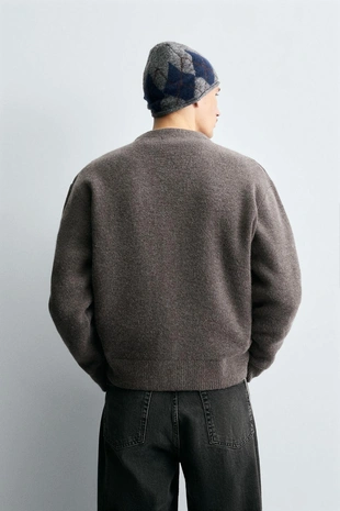 Кардиган из рельефного трикотажа- Заказать в России