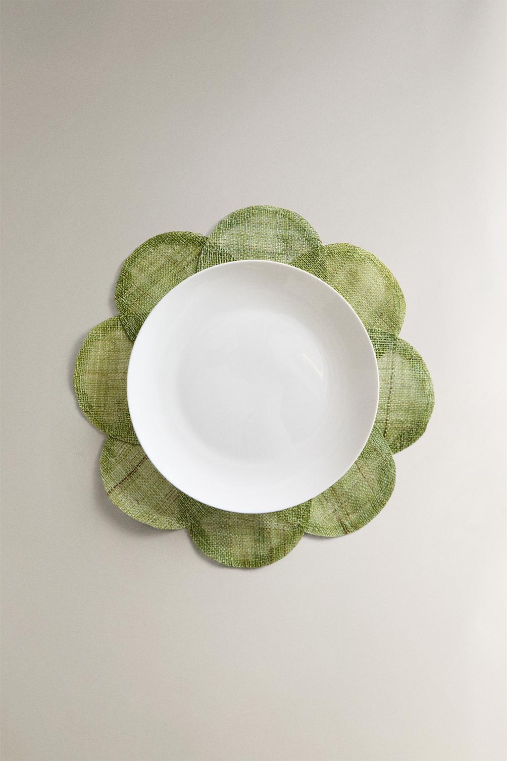 Плетеный текстильный подстаканник flower ramie