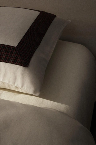 Рождественский прослоченный льняной и хлопковый простынь | 30 см высота- Заказать в России