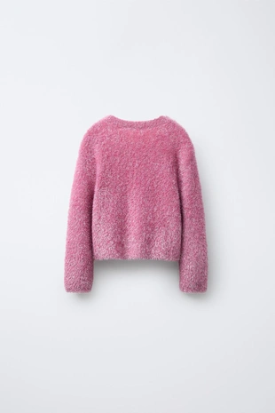 Свитер из ворсистого трикотажа с блестками - Заказать в России