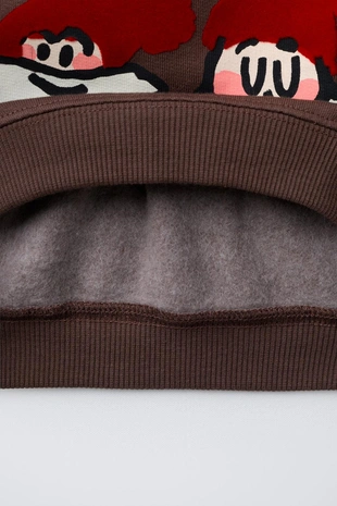 Толстовка «дед мороз» с рельефным принтом- Заказать в России