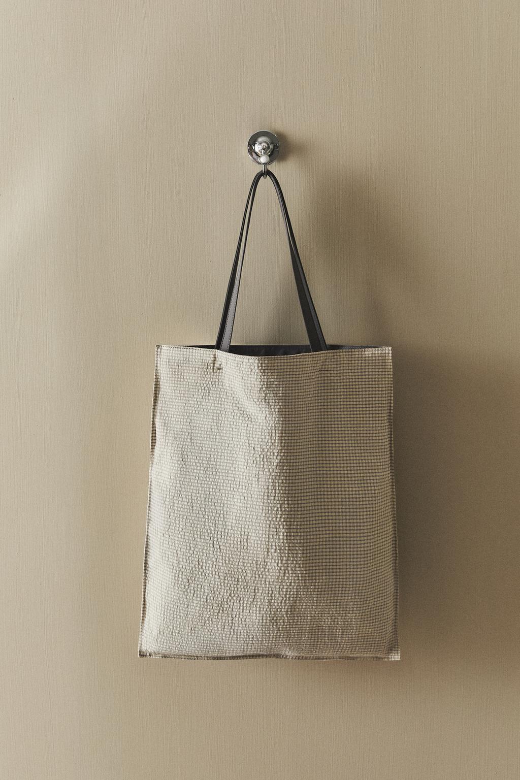 Сумка-тоут в клетку, с двухсторонним дизайном