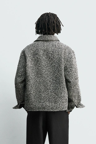 Куртка-рубашка с рельефными карманами