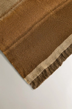 Плед из хлопка в полоску- Заказать в России