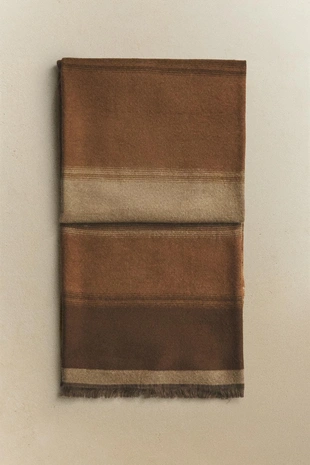 Плед из хлопка в полоску- Заказать в России