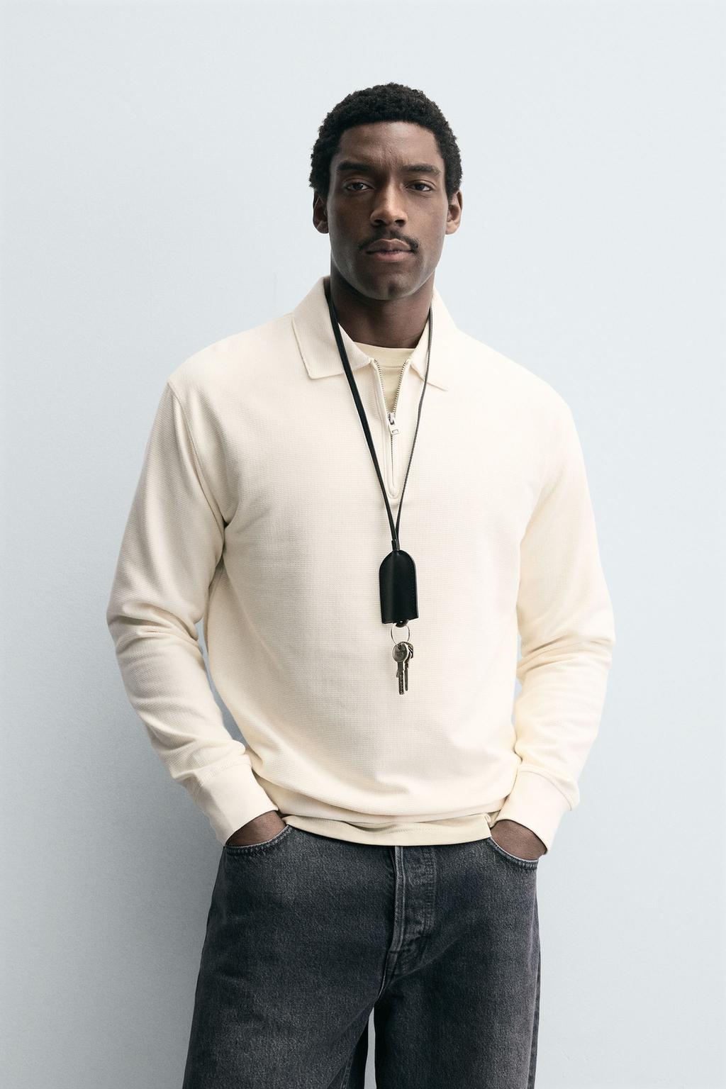 ПОЛО СТРУКТУРНОЕ НА МОЛНИИ