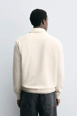 Поло структурное на молнии