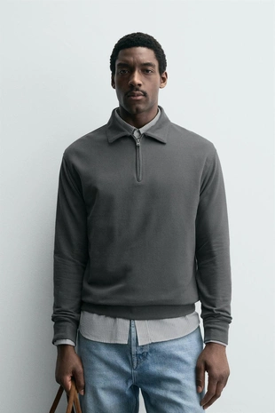 Поло структурное на молнии- Заказать в России