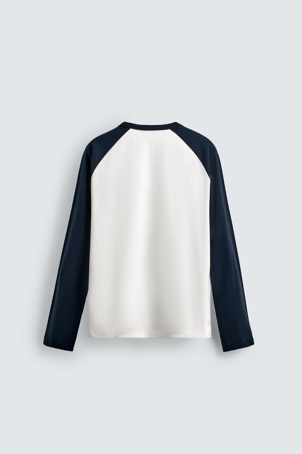 ФУТБОЛКА КОЛОР-БЛОК С РУКАВАМИ РЕГЛАН