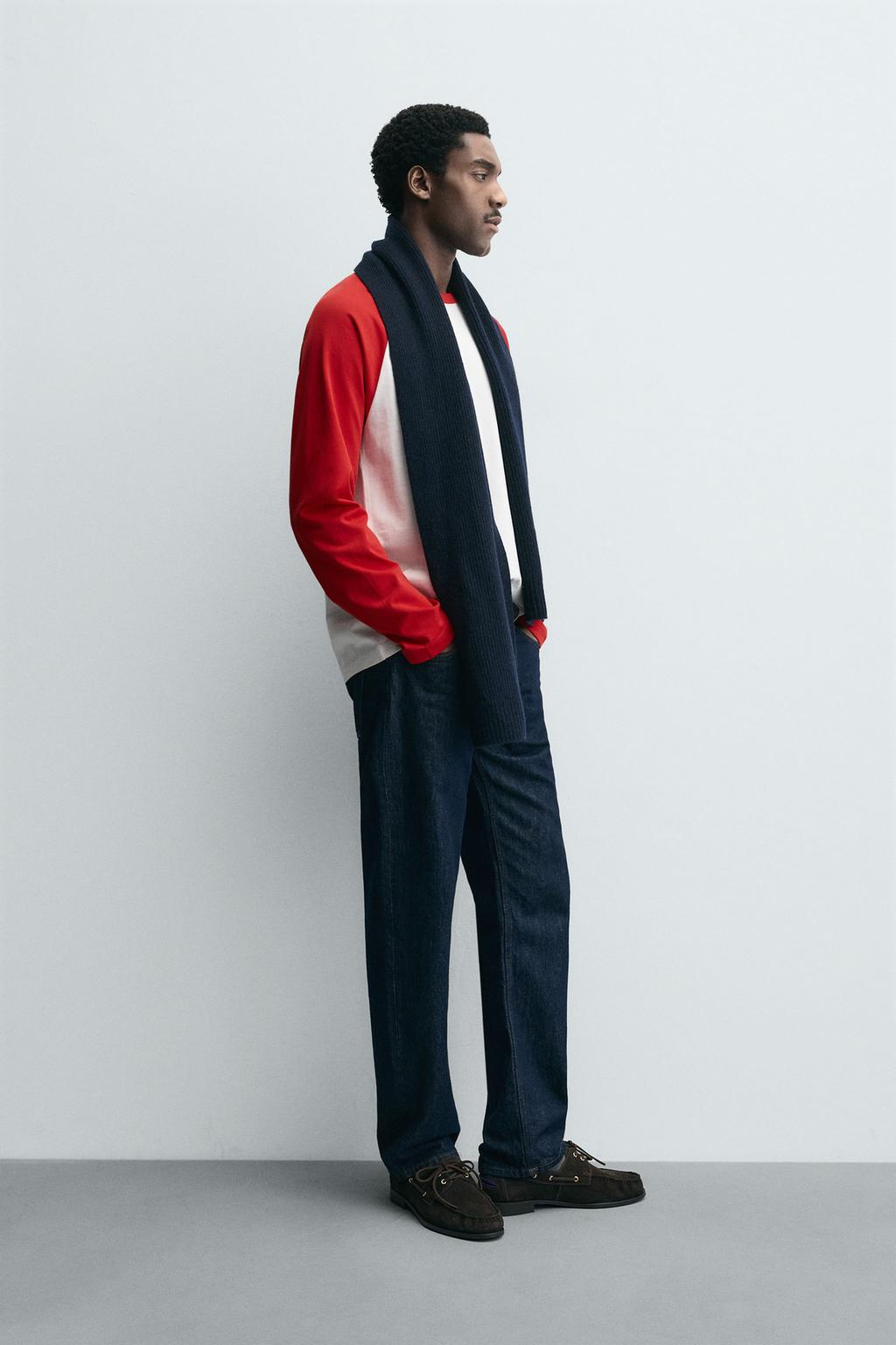 ФУТБОЛКА С ЦВЕТОВЫМИ БЛОКАМИ И РУКАВОМ РЕГЛАН