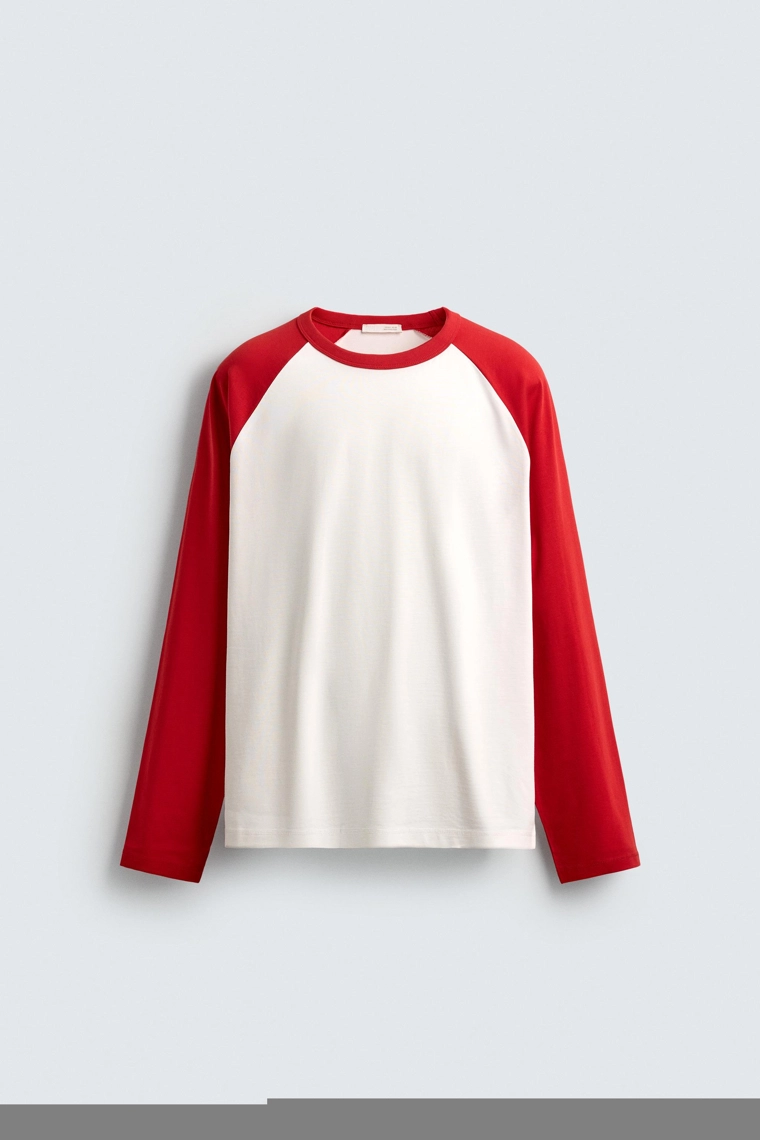 Футболка с регланами в цветовой гамме