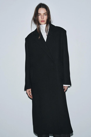 Купить Zara Пальто из смесовой шерсти — ZW COLLECTION