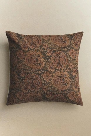 Подушка с цветочным принтом- Заказать в России