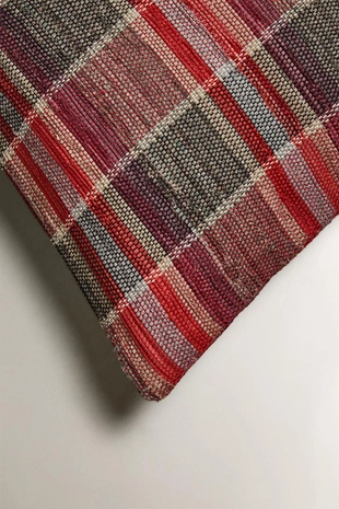 Чехол подушки в клетку- Заказать в России