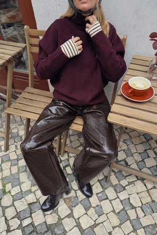 Купить Zara Мягкий трикотажный свитер с высоким воротником