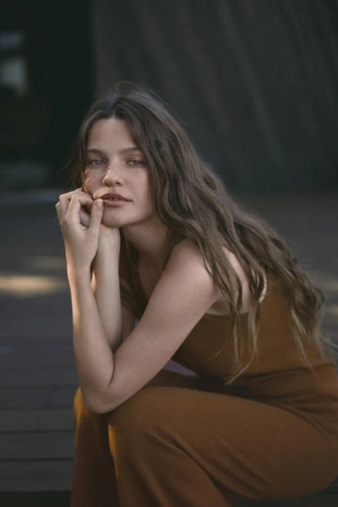 Топ из 100% шерсти на бретелях- Заказать в России