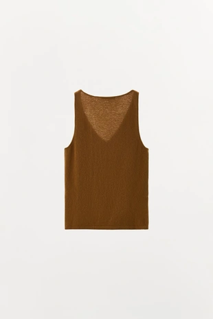 Топ из 100% шерсти на бретелях- Заказать в России