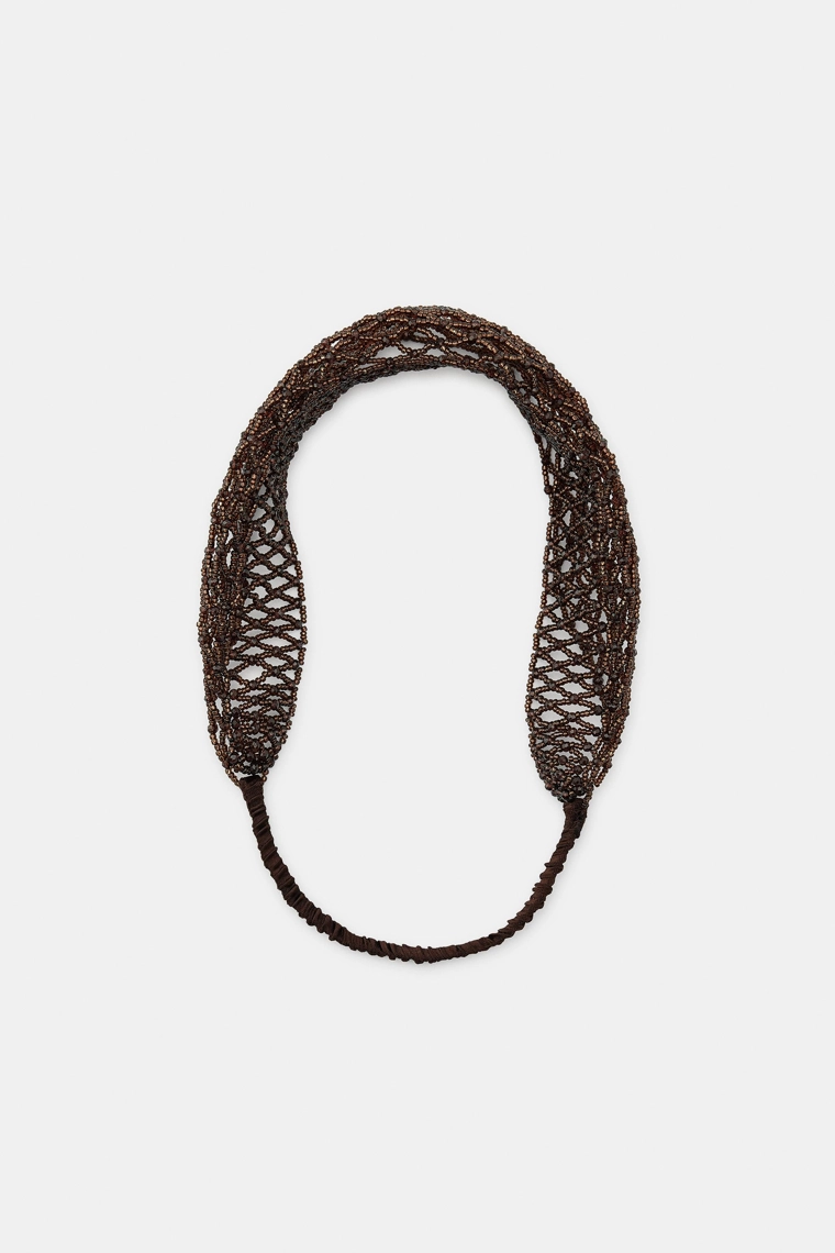 Ободок с бисером и стразами в лимитированной коллекции