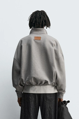 Толстовка-поло свободного кроя- Заказать в России